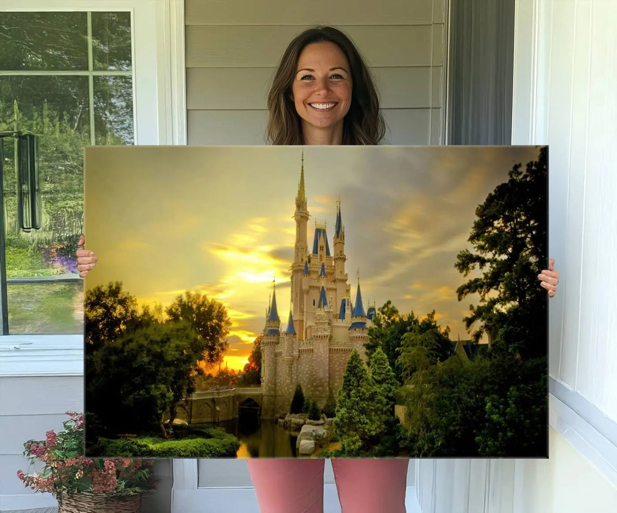 Disney Castle Wall Art Canvas Print – Magical Disneyland
