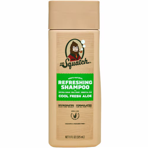 Dr. Squatch Men's Natural Shampoo Cool Fresh Aloe 11oz