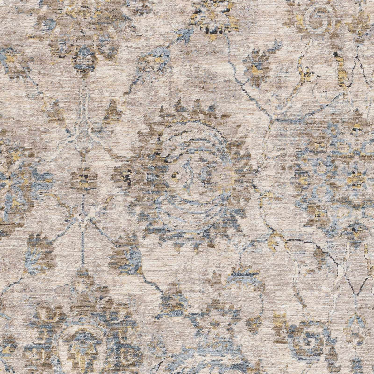 Morinville Teal Floral Rug