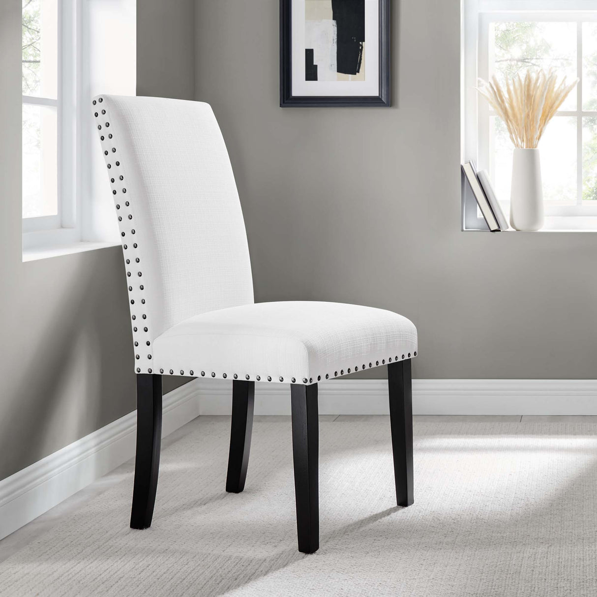 Parcel Dining Upholstered Fabric Side Chair by Modway