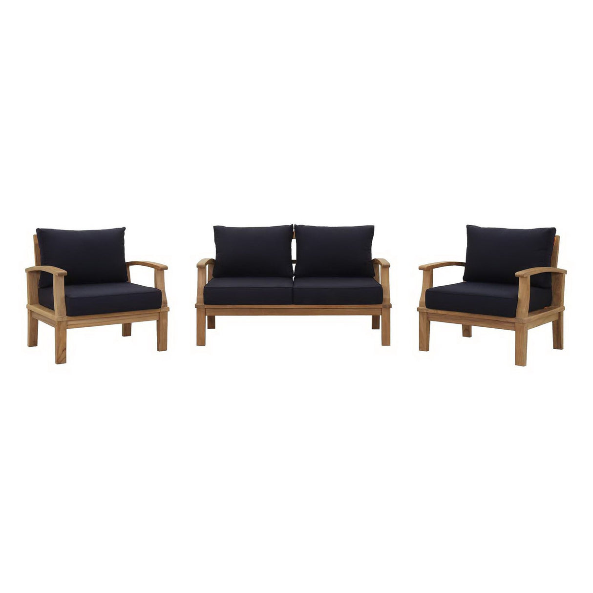 Marina 3 Piece Outdoor Patio Teak Set by Modway