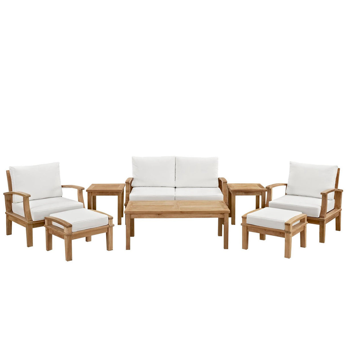 Marina 8 Piece Outdoor Patio Teak Set by Modway
