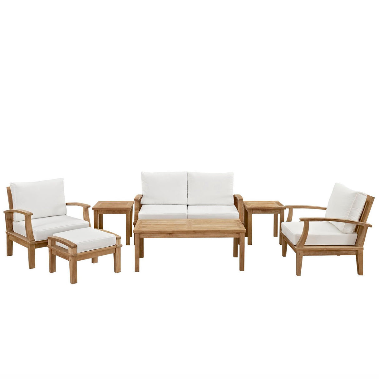 Marina 7 Piece Outdoor Patio Teak Set by Modway