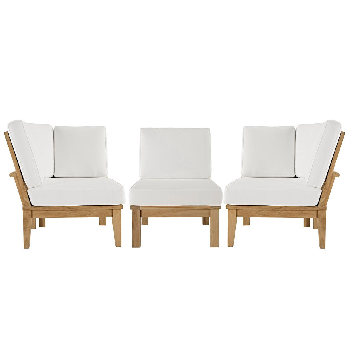 Marina 3 Piece Outdoor Patio Teak Set by Modway