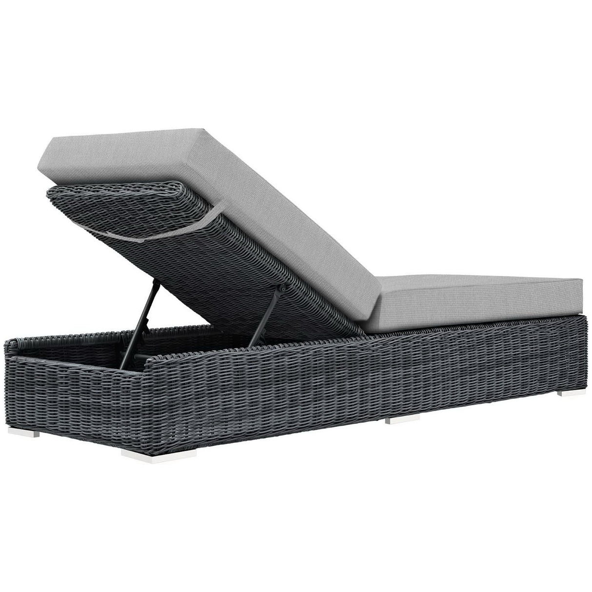 Summon Outdoor Patio Sunbrella Chaise Lounge by Modway
