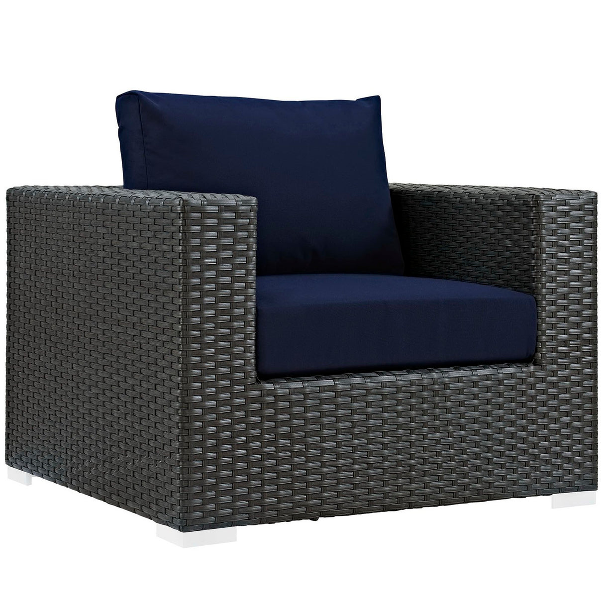 Sojourn 3 Piece Outdoor Patio Sunbrella Sectional Set by Modway