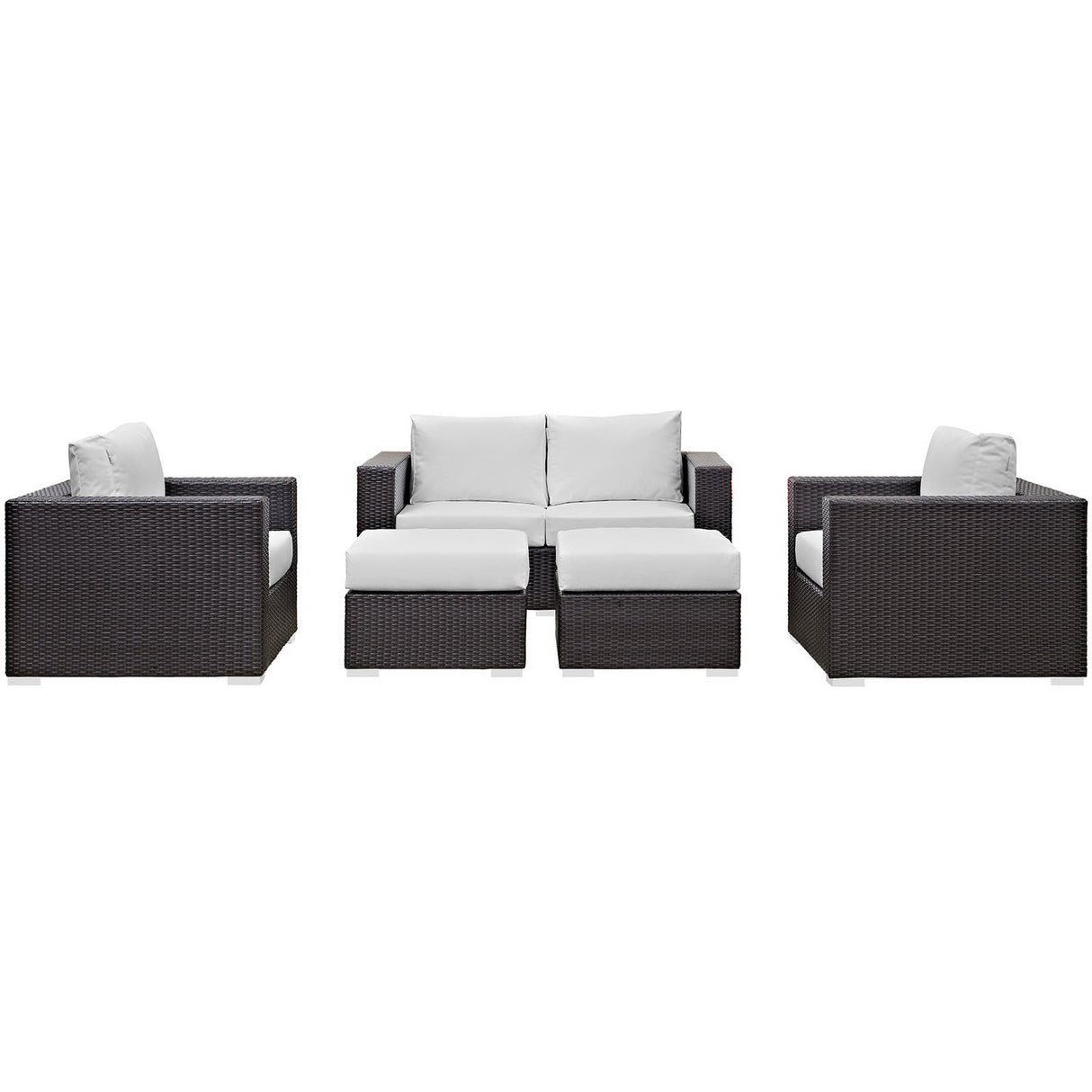 Convene 5 Piece Outdoor Patio Sofa Set by Modway