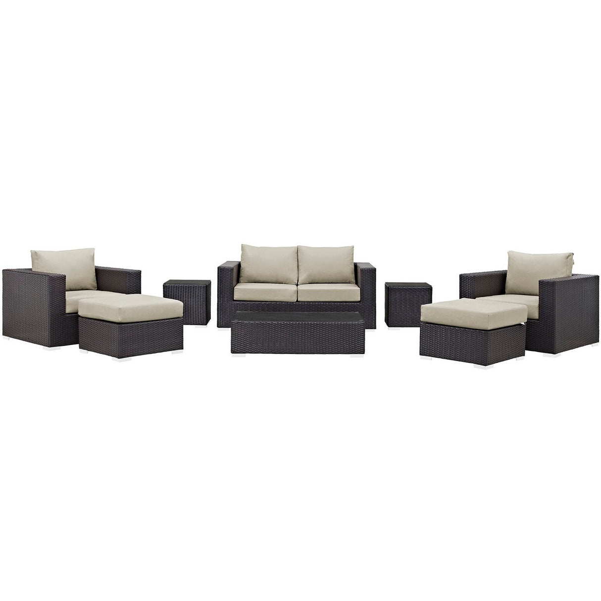 Convene 8 Piece Outdoor Patio Sofa Set by Modway
