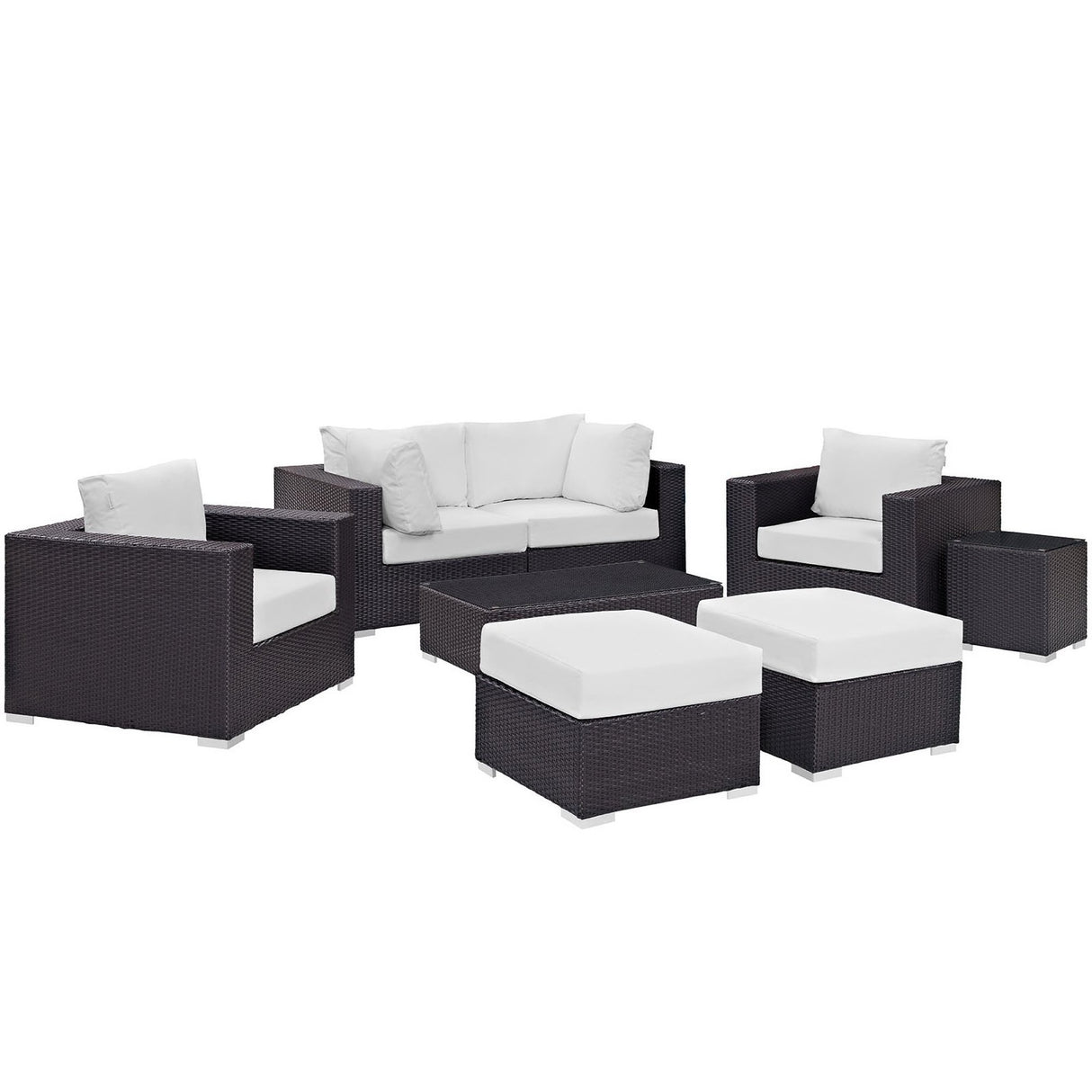 Convene 8 Piece Outdoor Patio Sectional Set by Modway