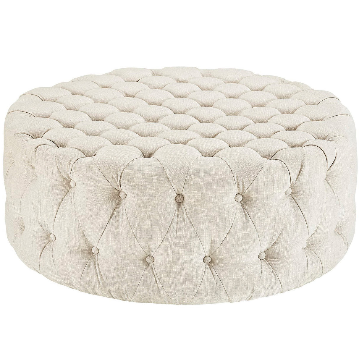 Amour Upholstered Fabric Ottoman by Modway