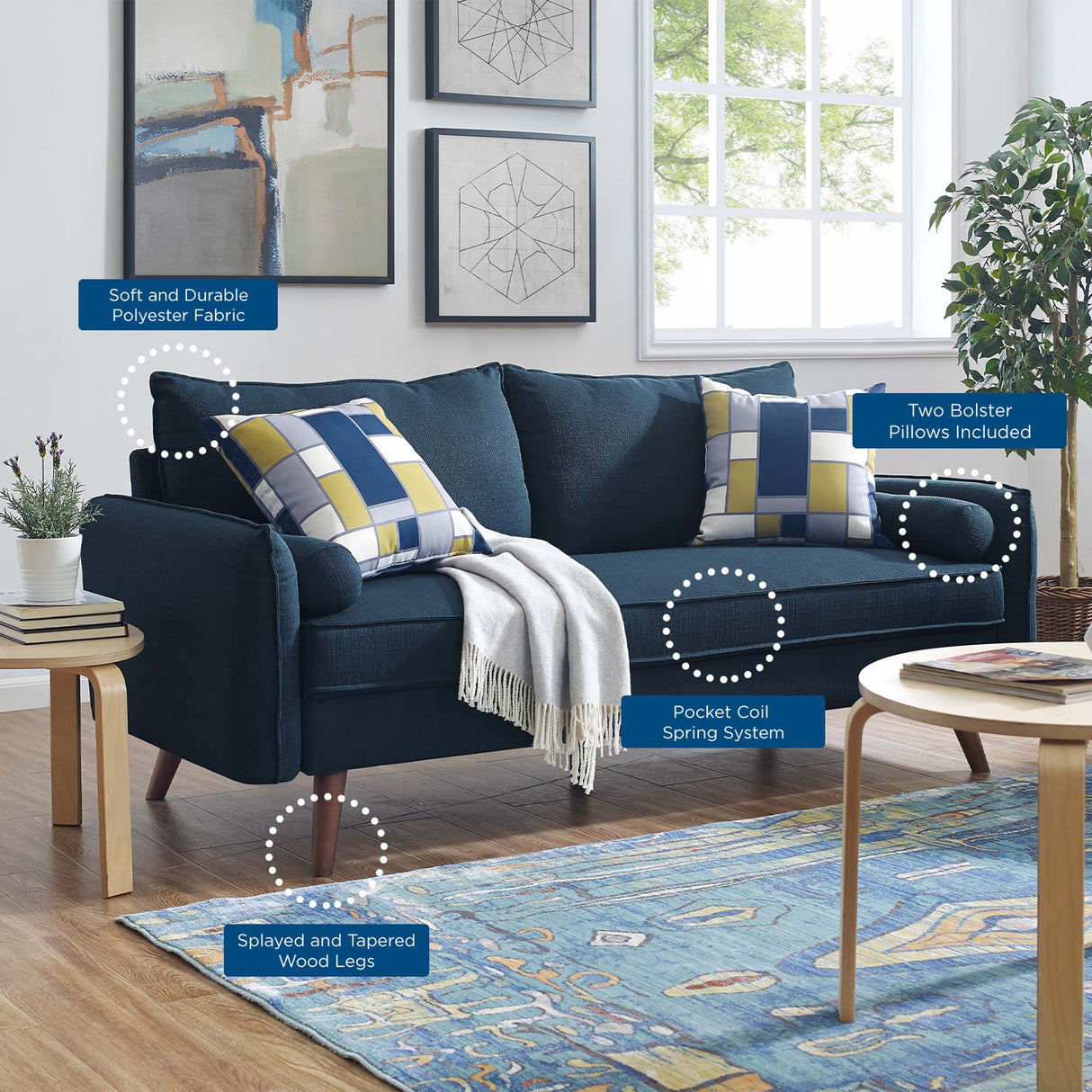 Revive Upholstered Fabric Sofa by Modway