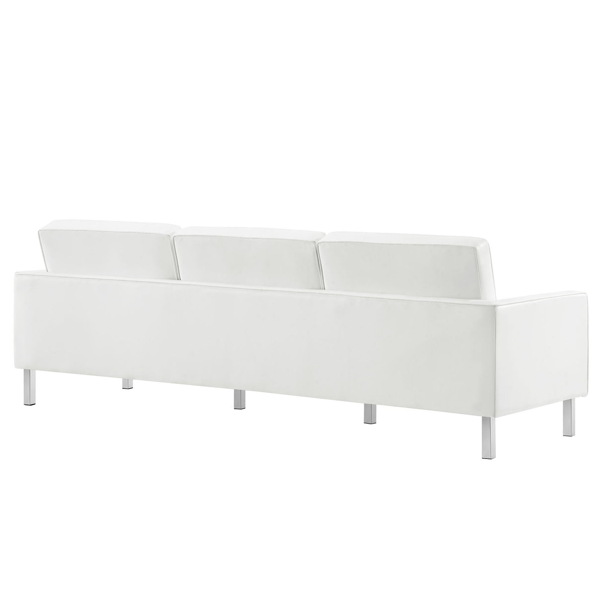 Loft Tufted Vegan Leather Sofa by Modway