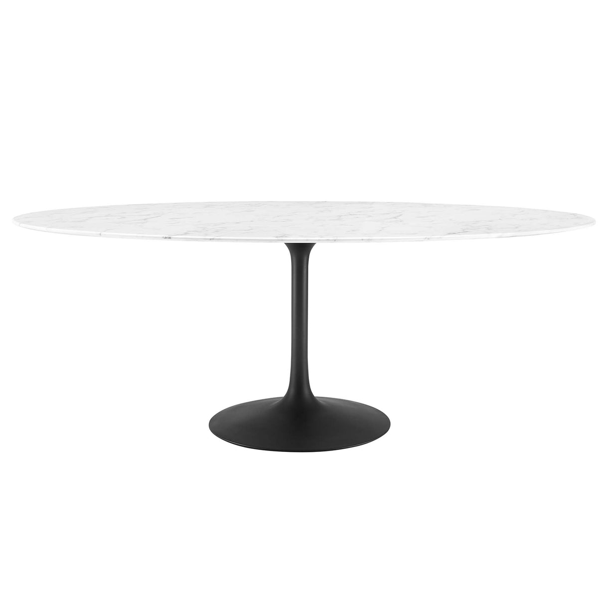 Lippa 78" Oval Faux Marble Dining Table by Modway