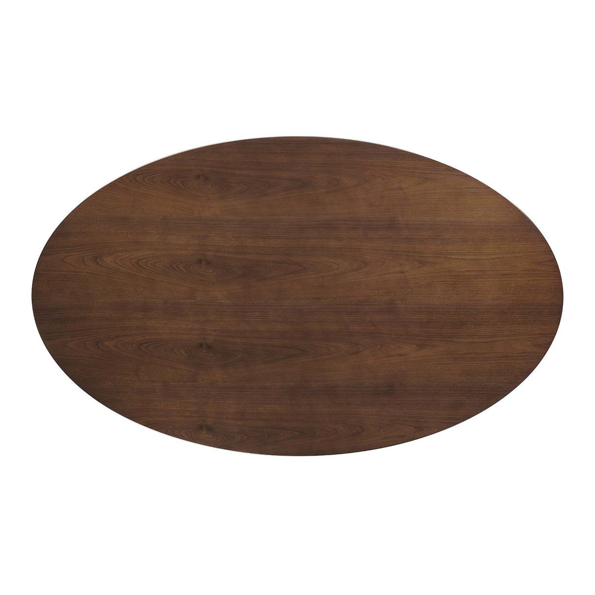 Lippa 78" Oval Walnut Wood Dining Table by Modway
