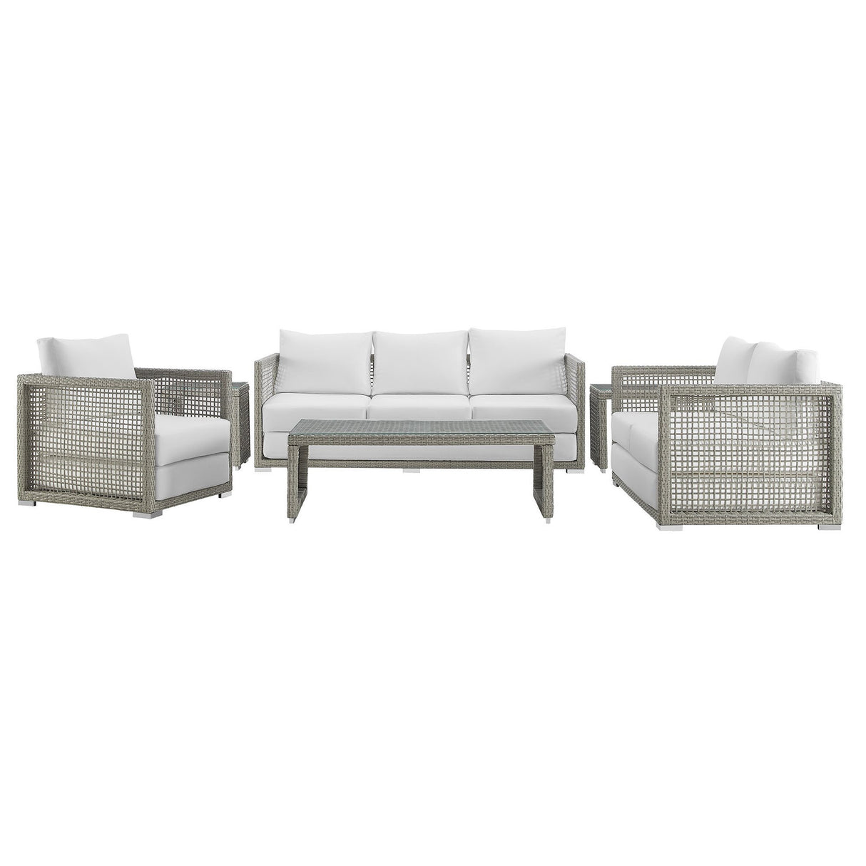 Aura 6 Piece Outdoor Patio Wicker Rattan Set by Modway
