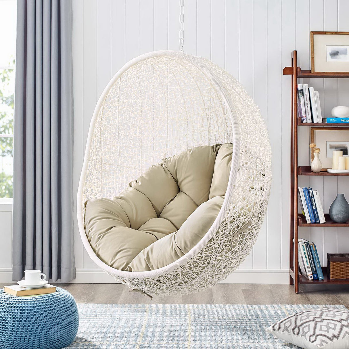 Hide Patio Swing Chair with Sunbrella Fabric by Modway