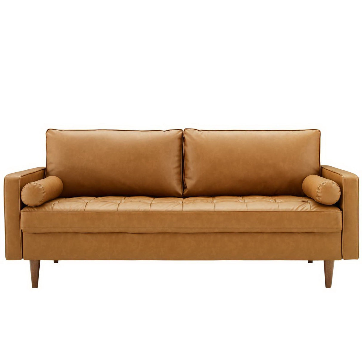 Valour Tufted Vegan Leather Sofa by Modway