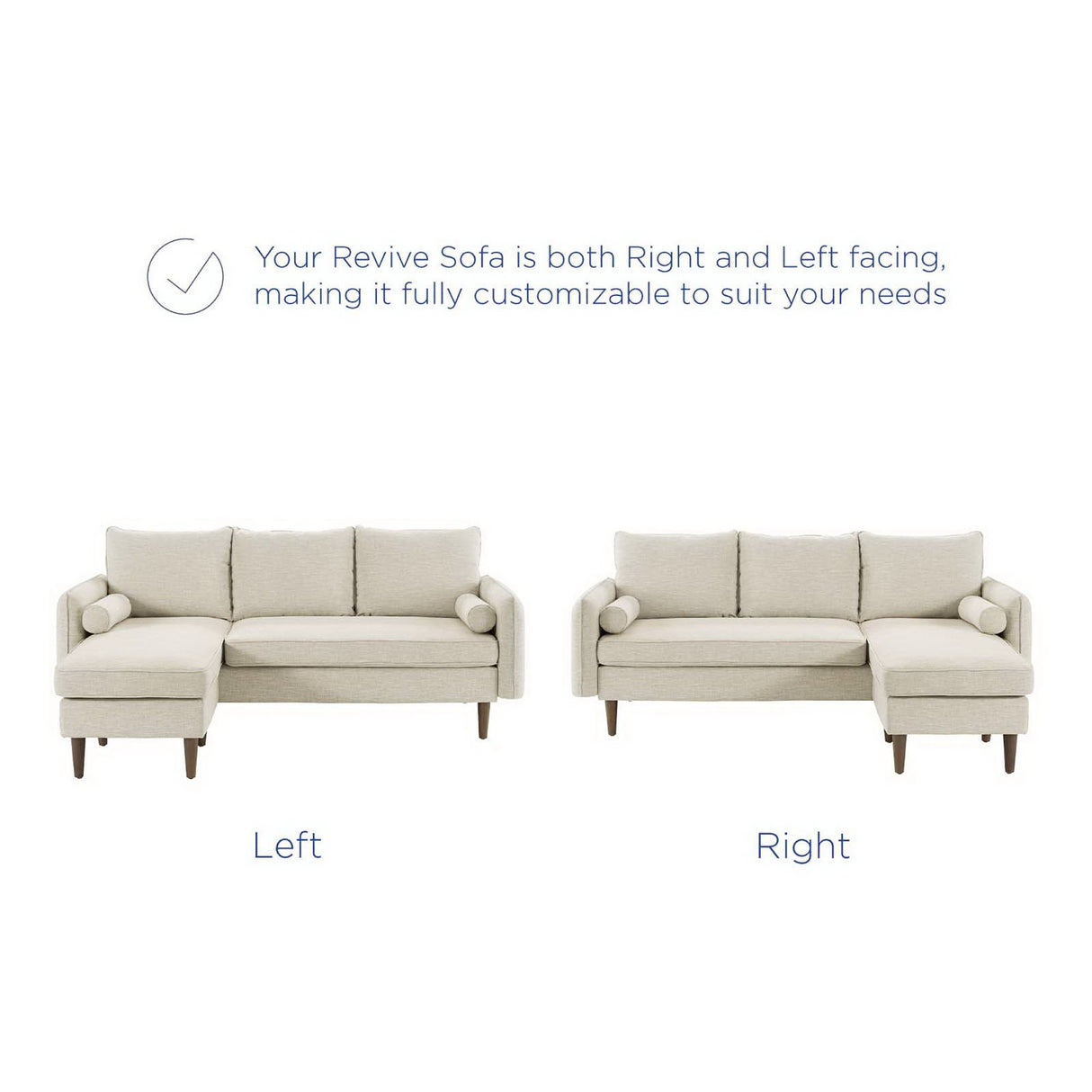Revive Upholstered Right or Left Sectional Sofa by Modway