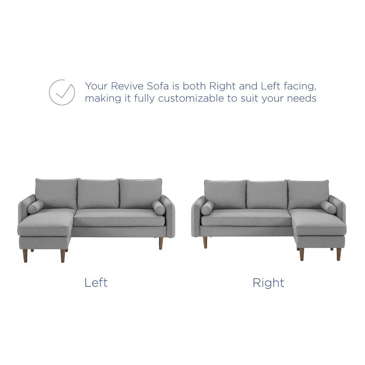 Revive Upholstered Right or Left Sectional Sofa by Modway