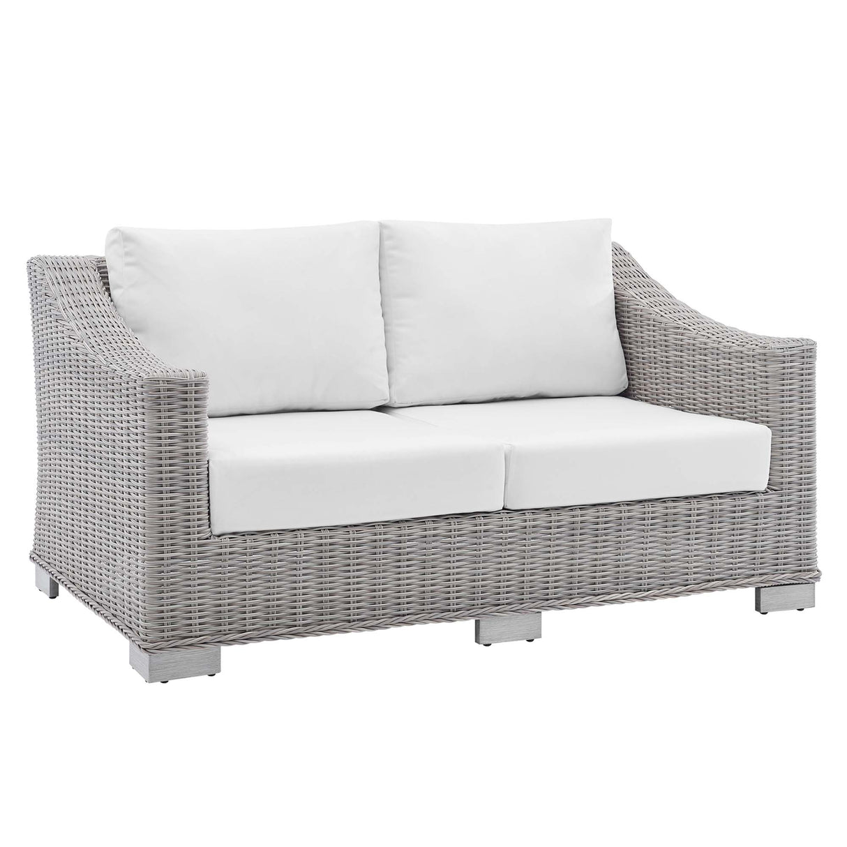 Conway Outdoor Patio Wicker Rattan Loveseat by Modway