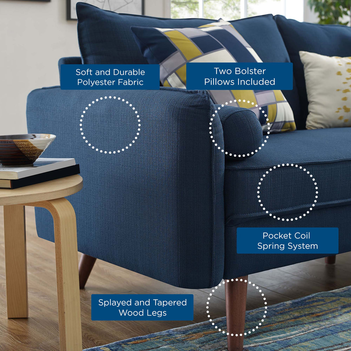Revive Upholstered Fabric Sofa and Loveseat Set by Modway