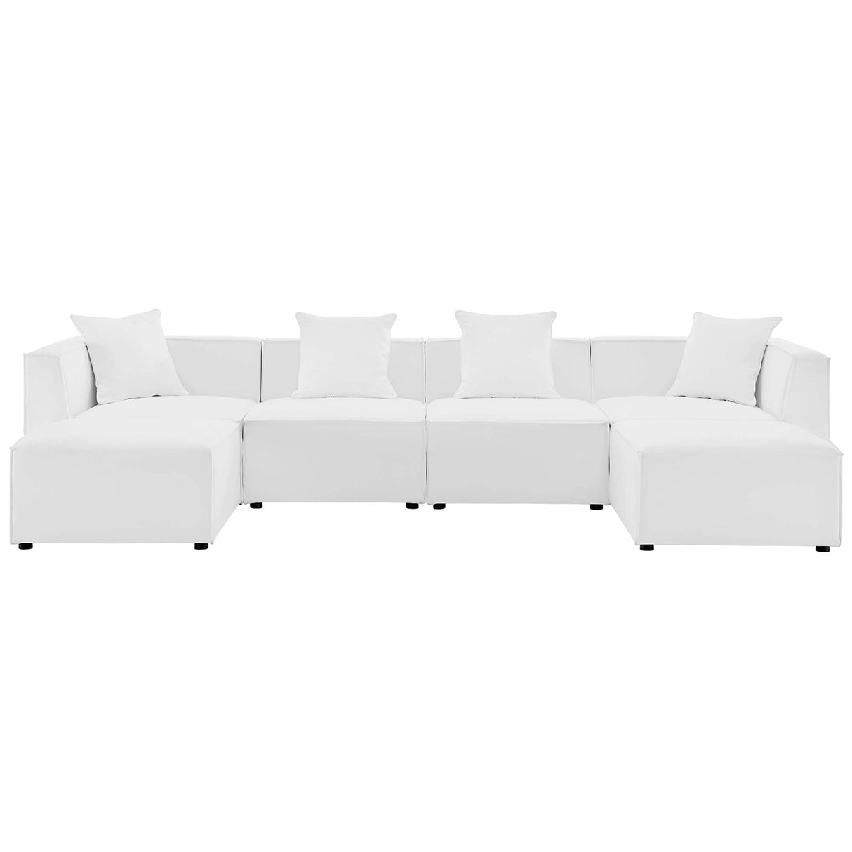 Saybrook 6-Piece Outdoor Patio Upholstered Sectional Sofa by Modway