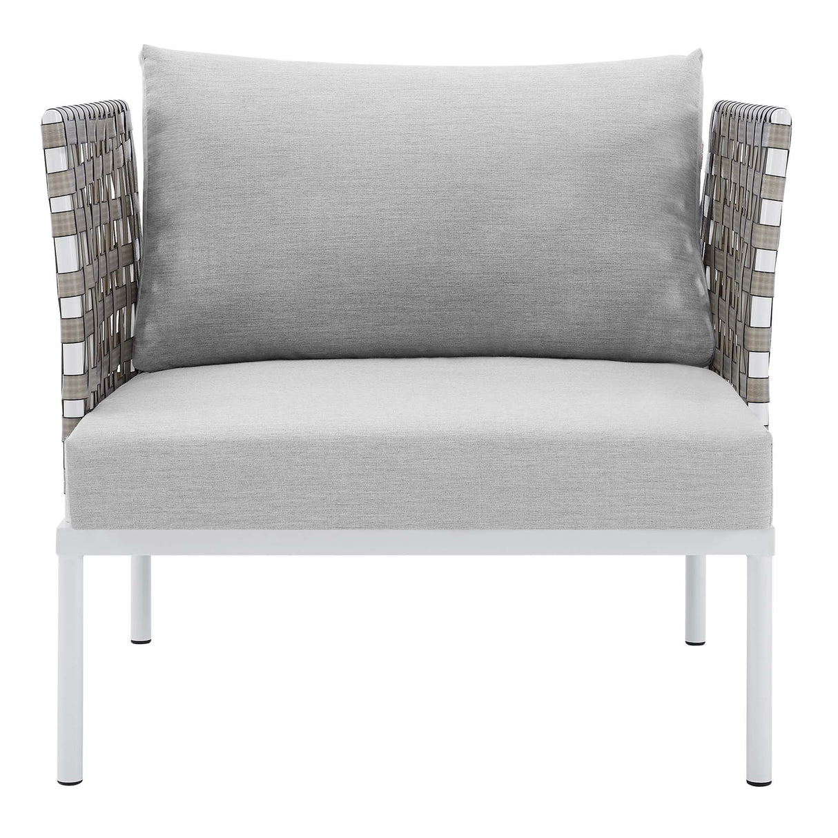 Harmony Sunbrella Basket Weave Outdoor Patio Aluminum Armchair by Modway