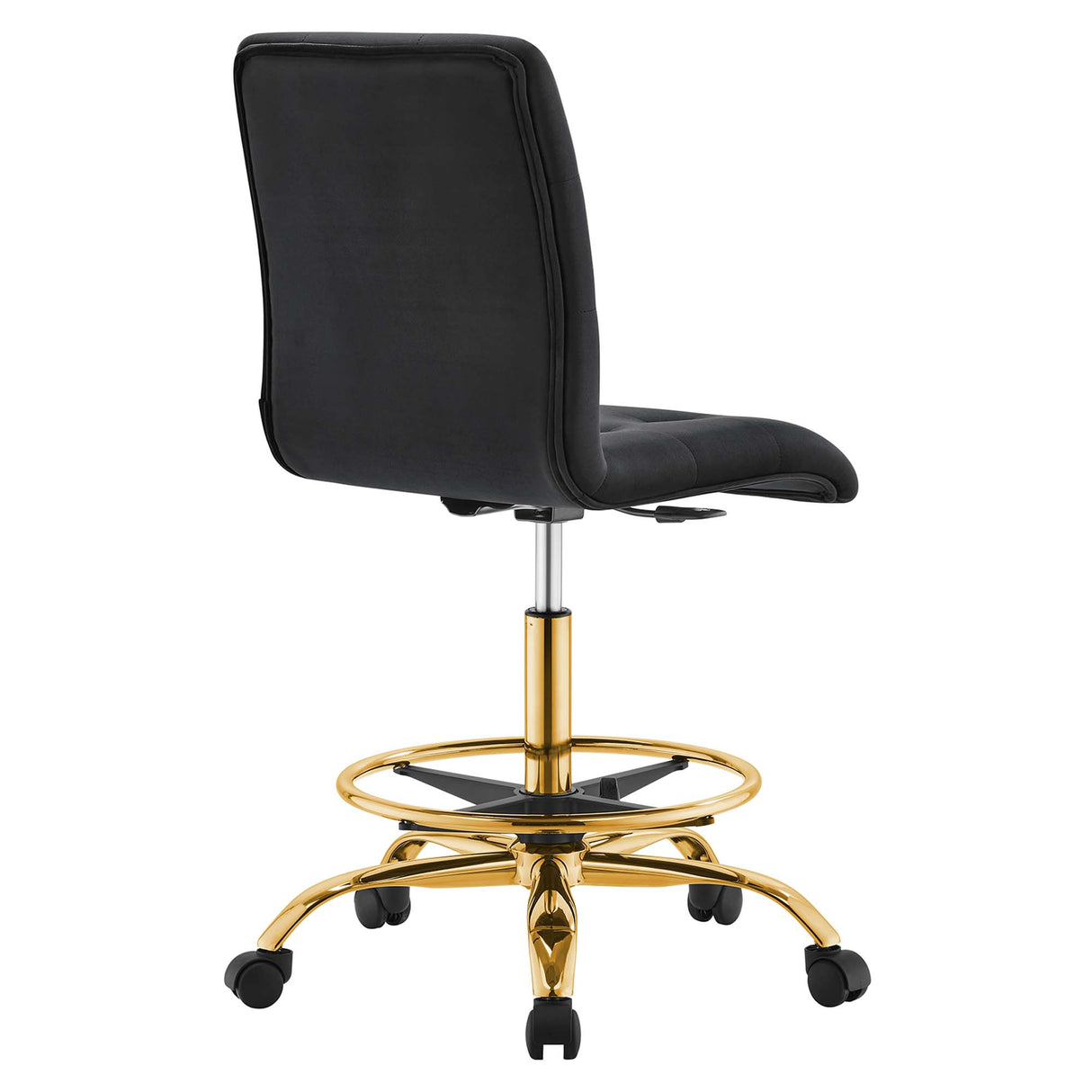 Prim Armless Performance Velvet Drafting Chair by Modway