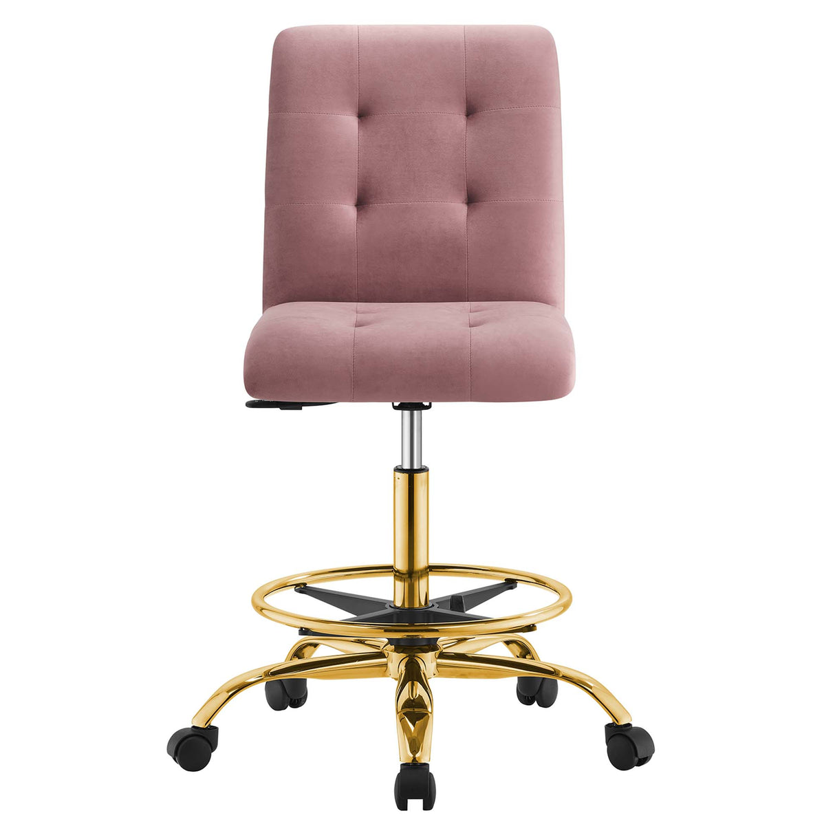 Prim Armless Performance Velvet Drafting Chair by Modway