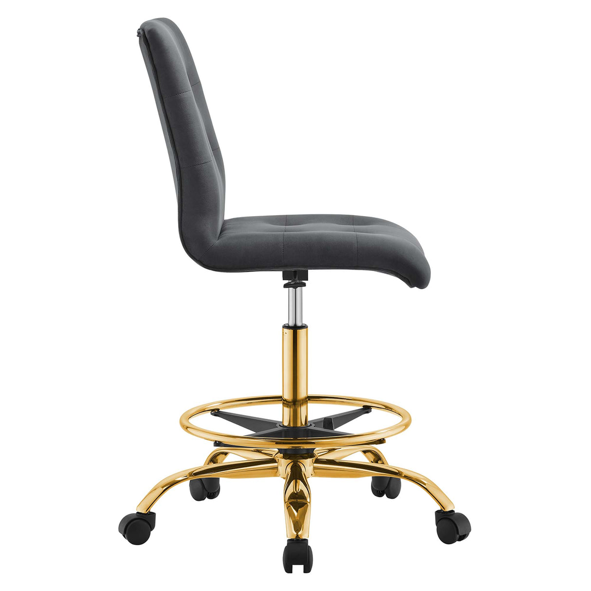 Prim Armless Performance Velvet Drafting Chair by Modway