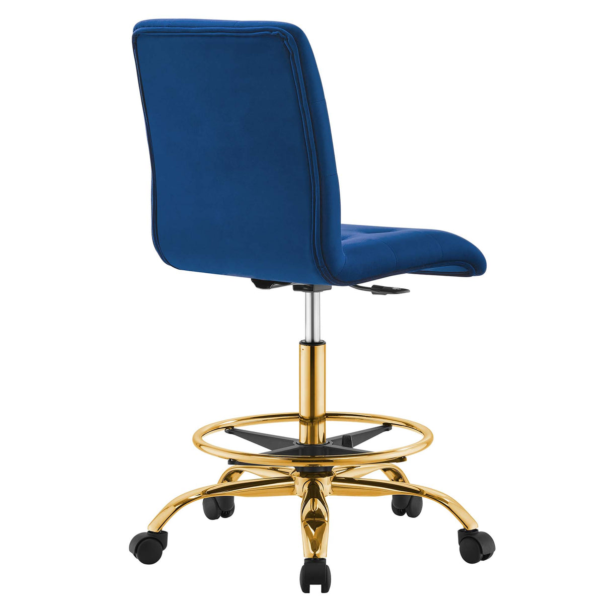 Prim Armless Performance Velvet Drafting Chair by Modway