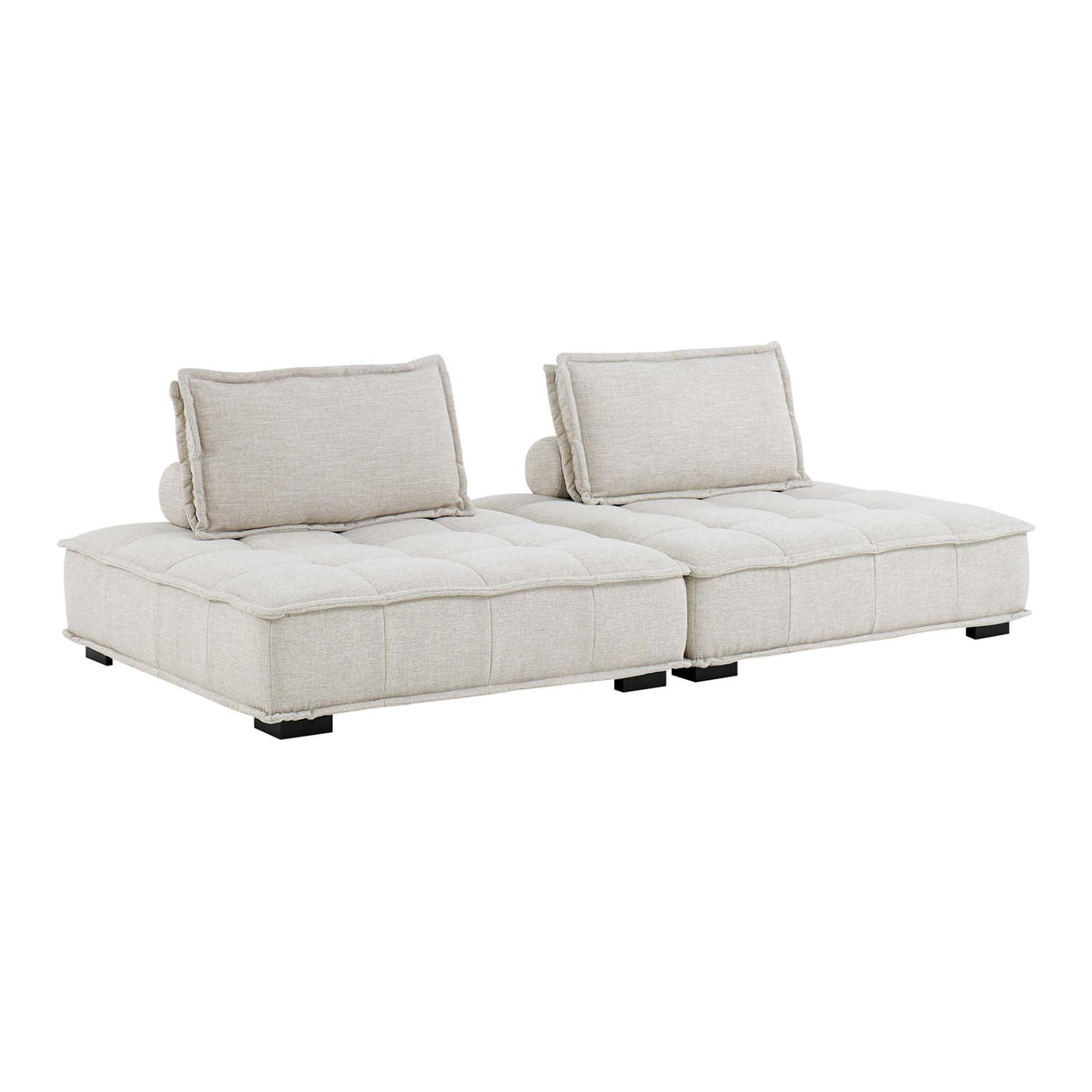 Saunter 2-Piece Tufted Fabric Loveseat by Modway