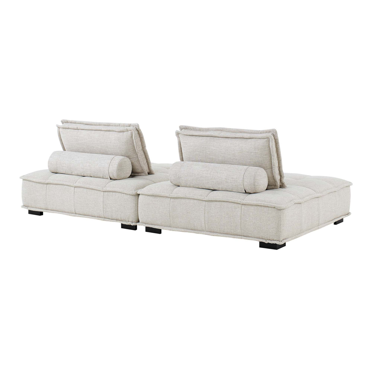 Saunter 2-Piece Tufted Fabric Loveseat by Modway