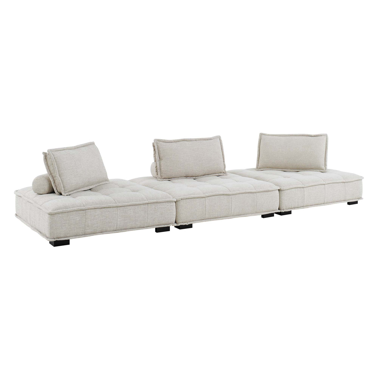 Saunter 3-Piece Tufted Fabric Sofa by Modway