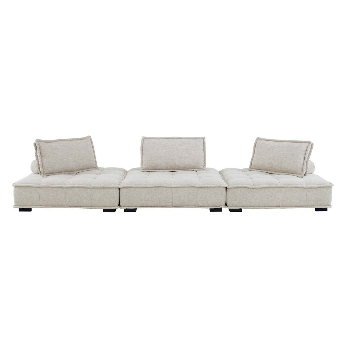 Saunter 3-Piece Tufted Fabric Sofa by Modway