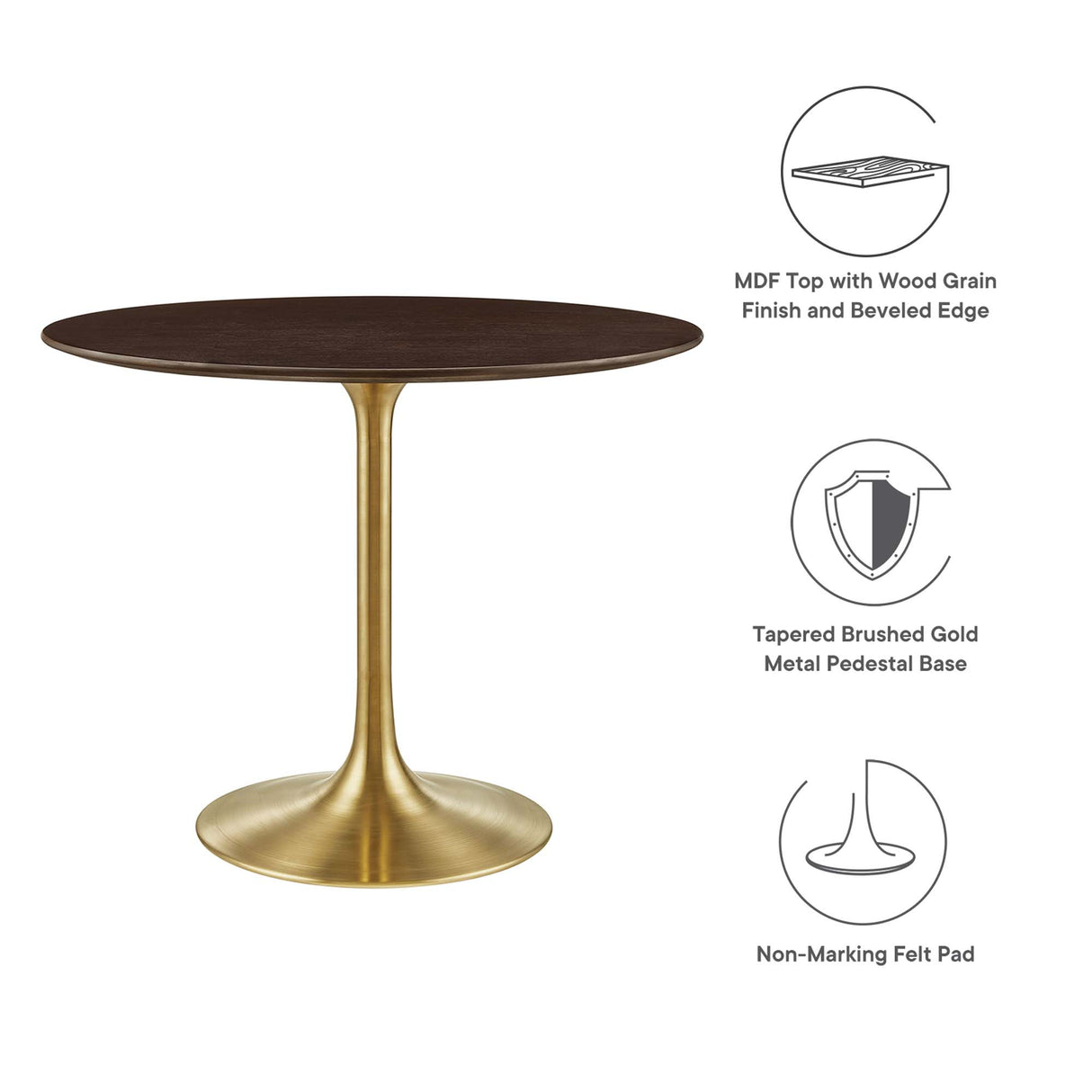 Lippa 36" Round Wood Dining Table by Modway