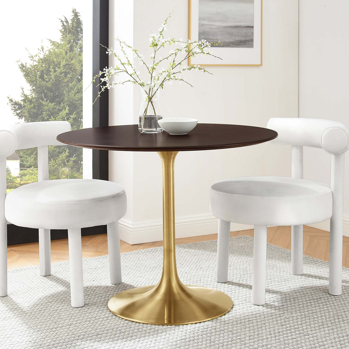 Lippa 36" Round Wood Dining Table by Modway