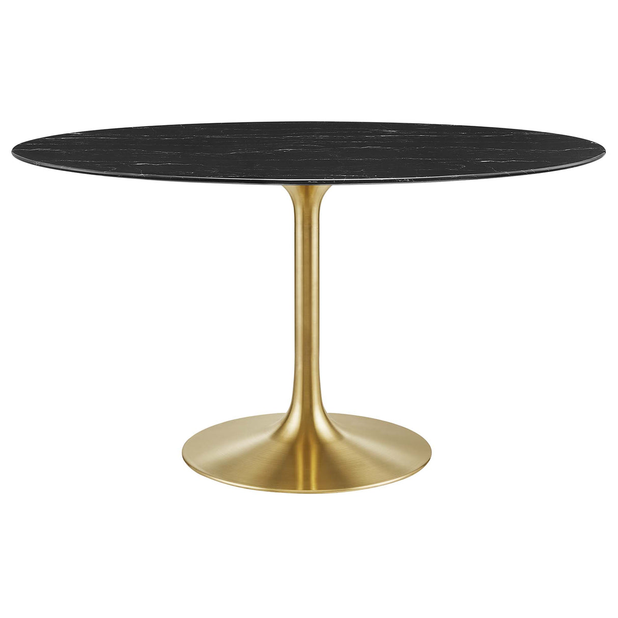 Lippa 54" Oval Faux Marble Dining Table by Modway