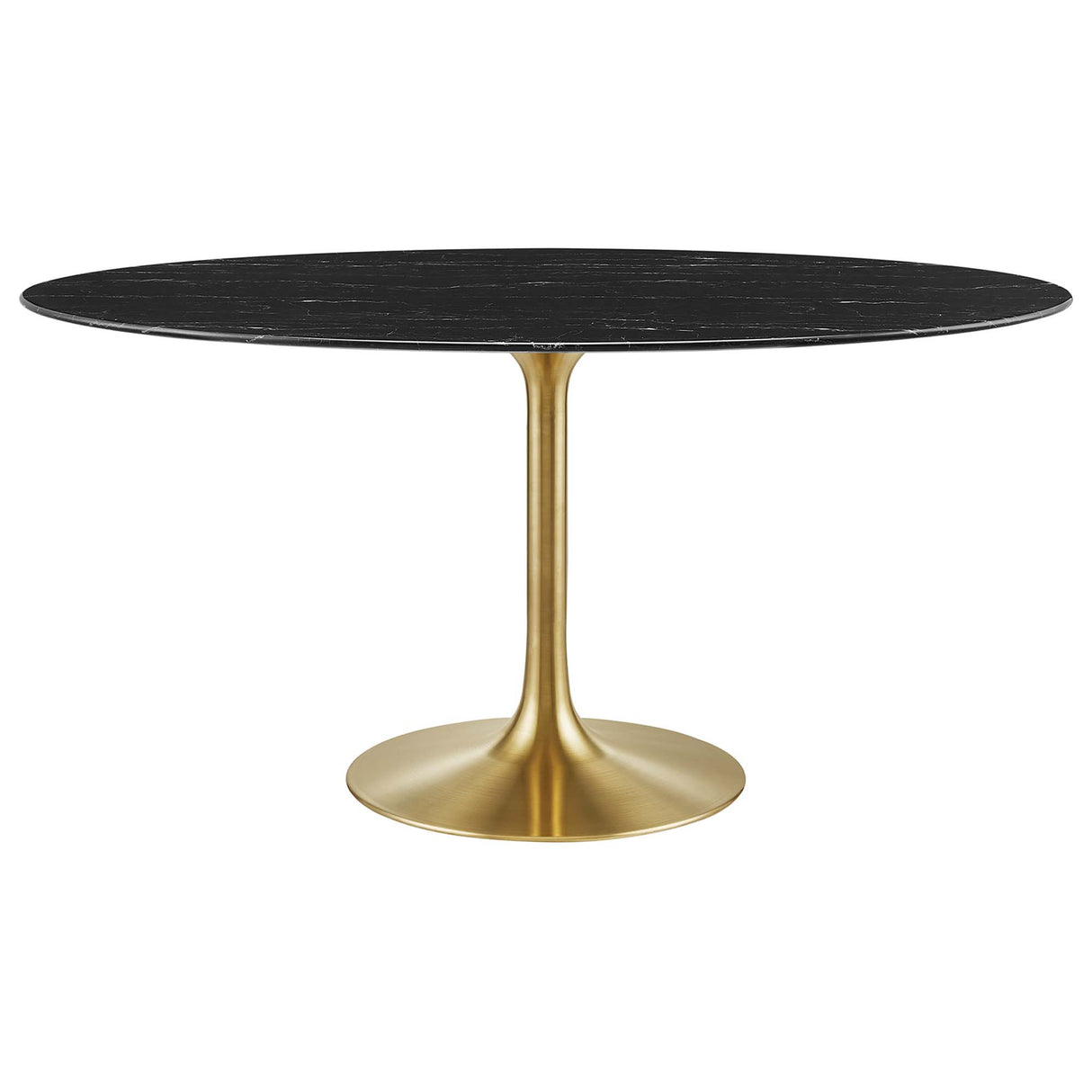Lippa 60" Oval Faux Marble Dining Table by Modway