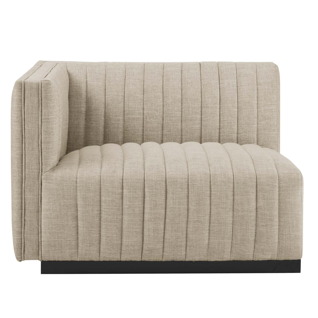 Conjure 4-Piece Channel Tufted Upholstered Fabric Sectional Sofa by Modway