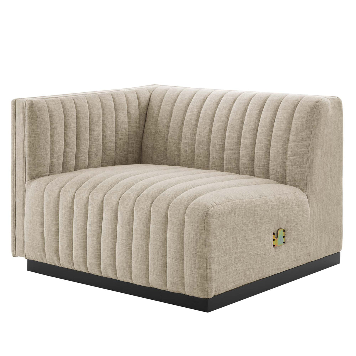 Conjure 6-Piece Channel Tufted Upholstered Fabric Sectional Sofa by Modway