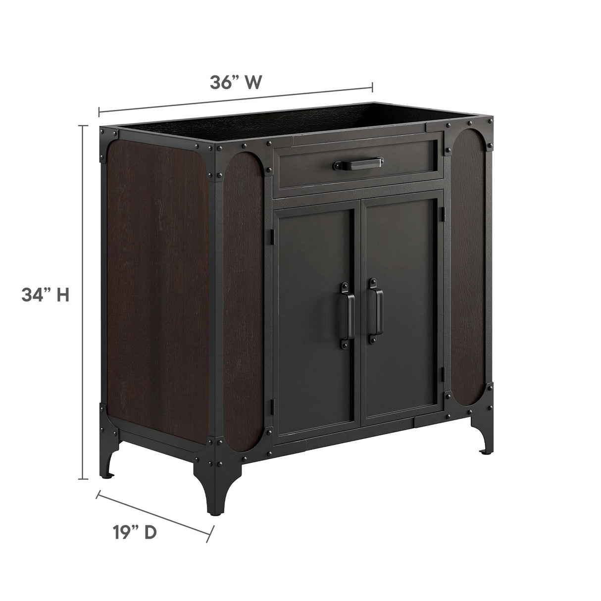 Steamforge 36" Bathroom Vanity Cabinet by Modway