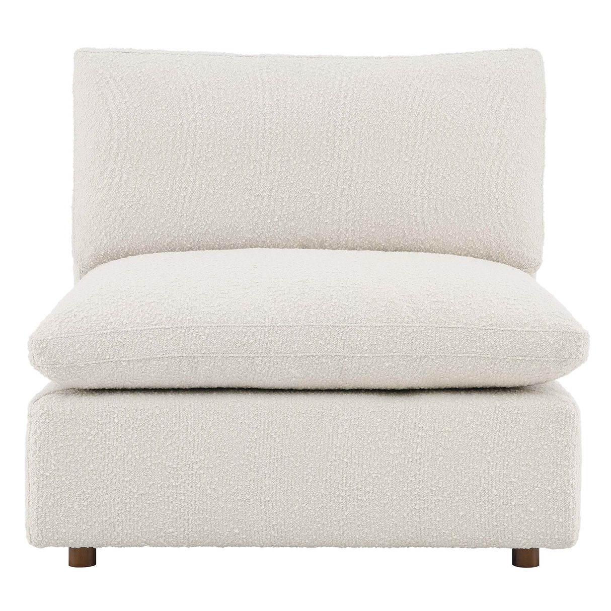 Commix Down Filled Overstuffed Boucle Fabric Armless Chair by Modway