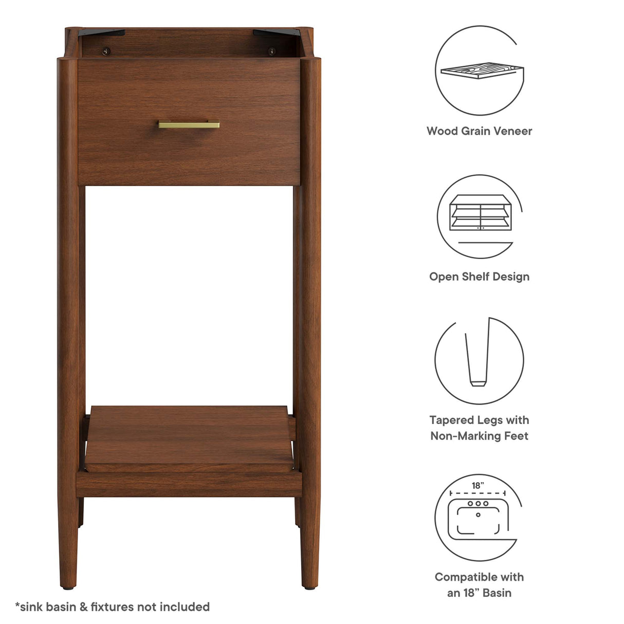 Zaire 18" Bathroom Vanity Cabinet by Modway