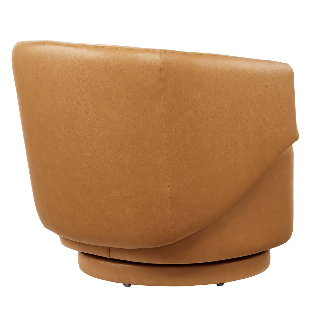Celestia Vegan Leather Fabric and Wood Swivel Chair by Modway