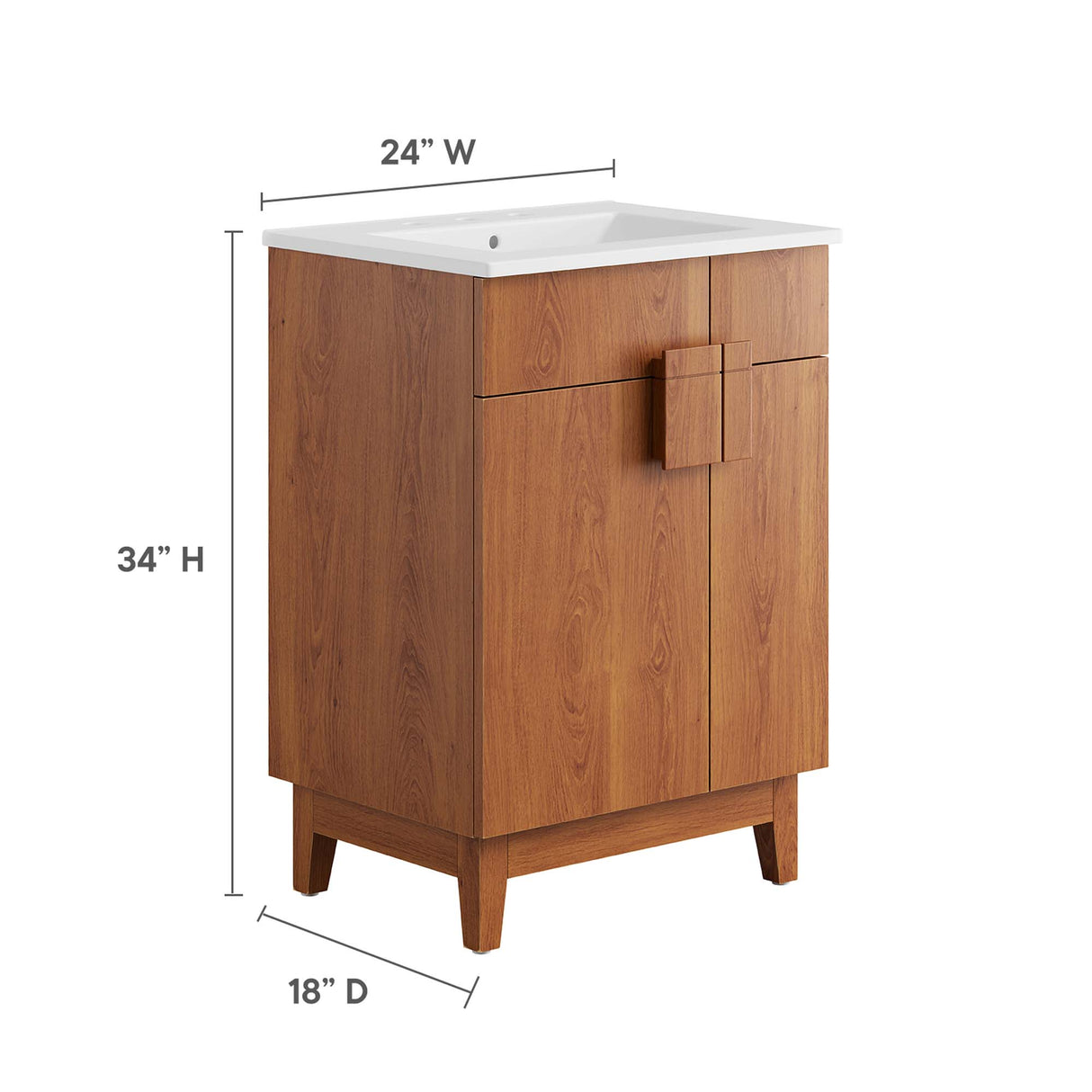 Miles 24" Bathroom Vanity by Modway