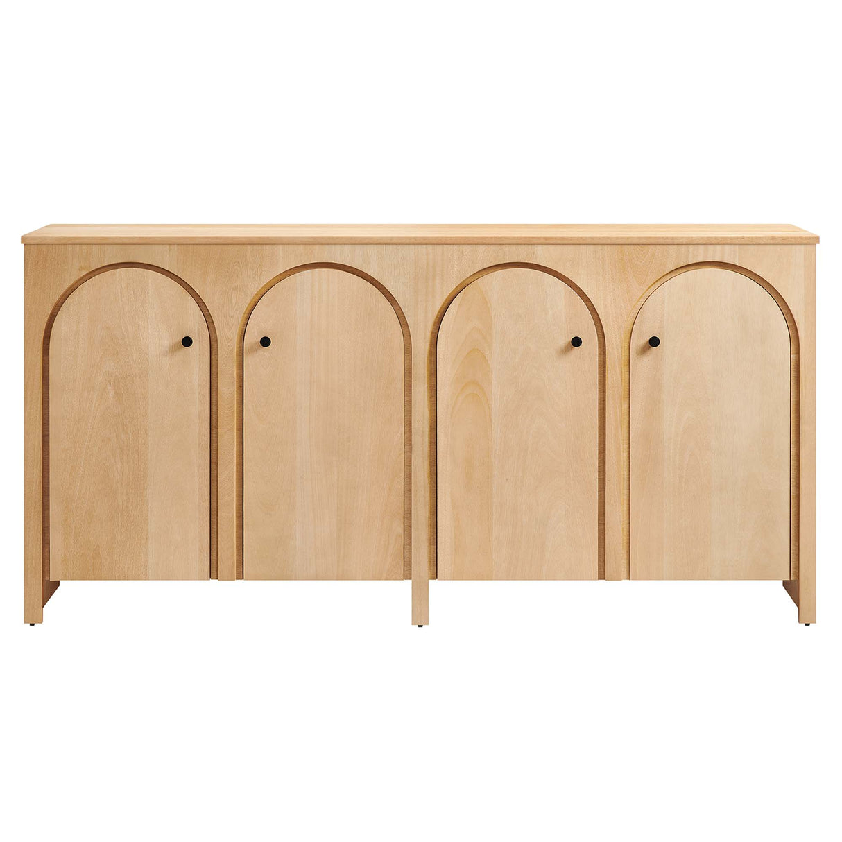 Appia Wood Grain 4-Door Sideboard Storage Cabinet by Modway