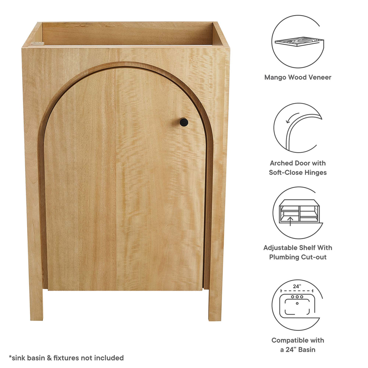 Appia 24" Bathroom Vanity Cabinet by Modway