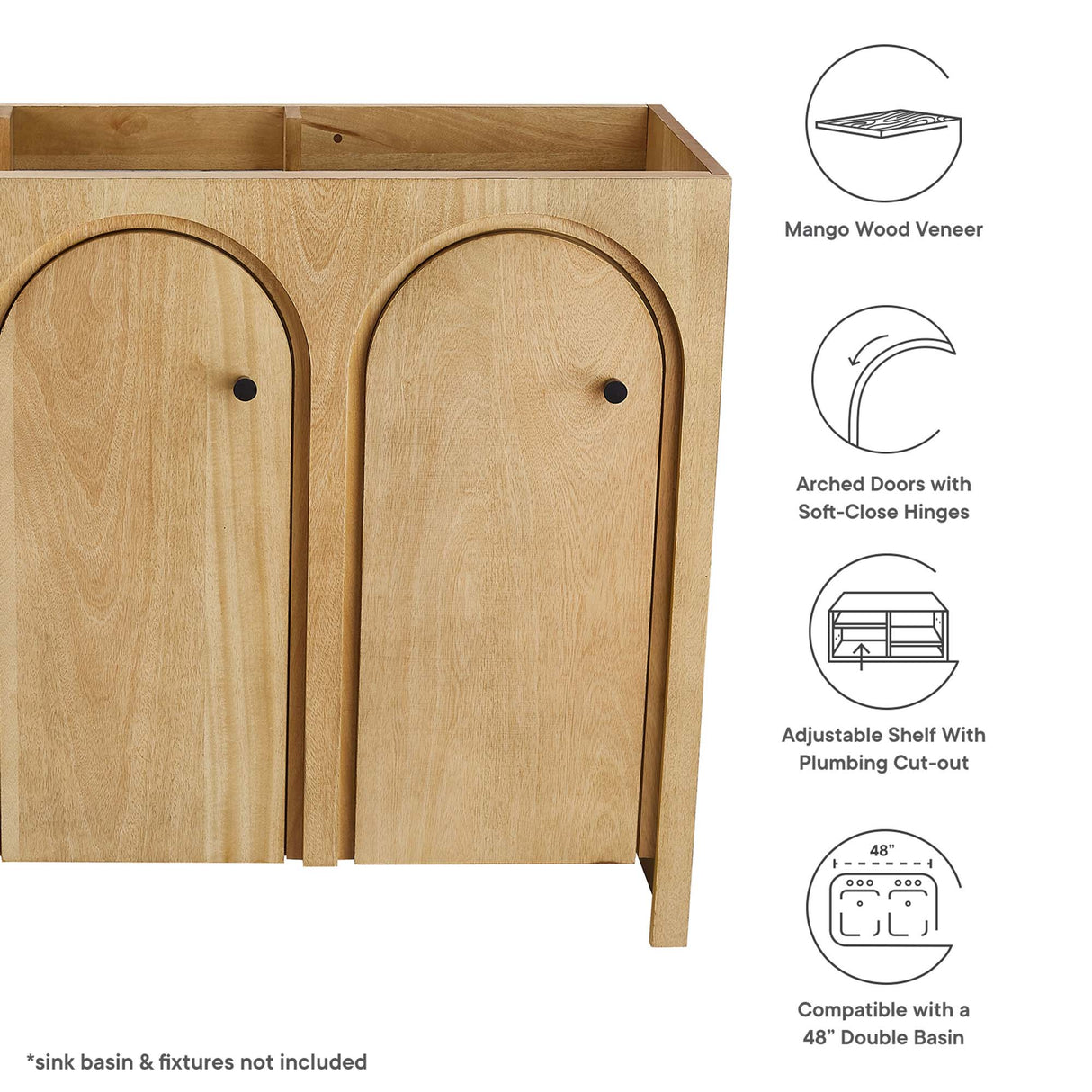 Appia 48" Bathroom Vanity Cabinet by Modway