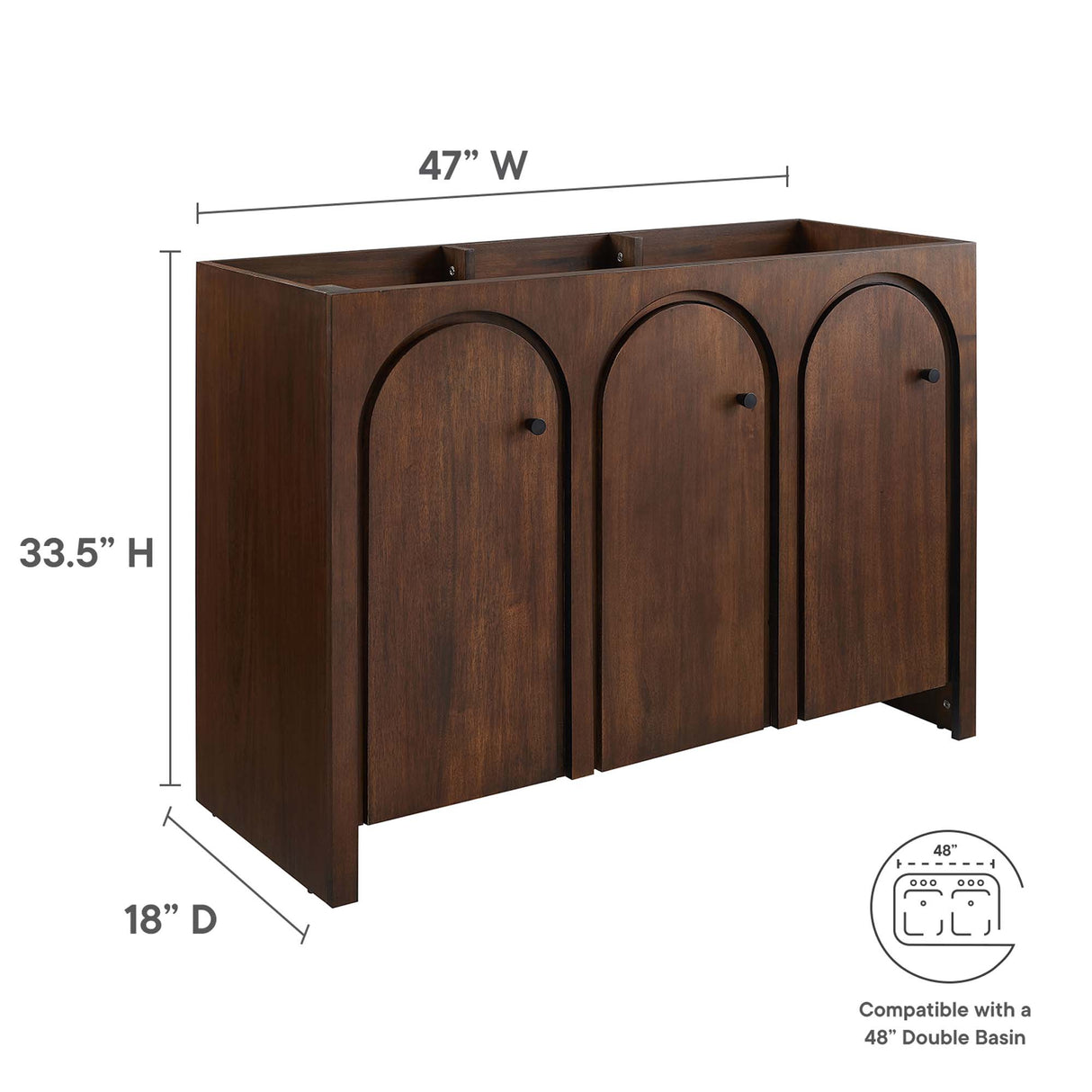 Appia 48" Bathroom Vanity Cabinet by Modway